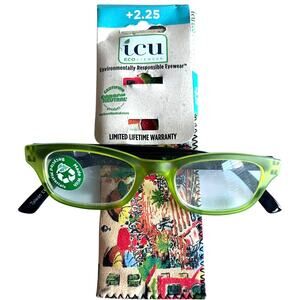ICU EcoEyewear Reading Glasses +2.25  NWT